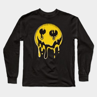 Droopy Smiley Face // Trippy Smile Long Sleeve T-Shirt